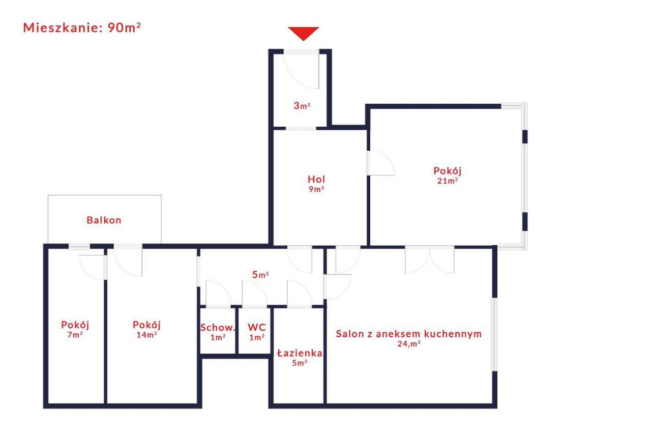 Tenement Apartment 90M2 City Center Krakow Luaran gambar